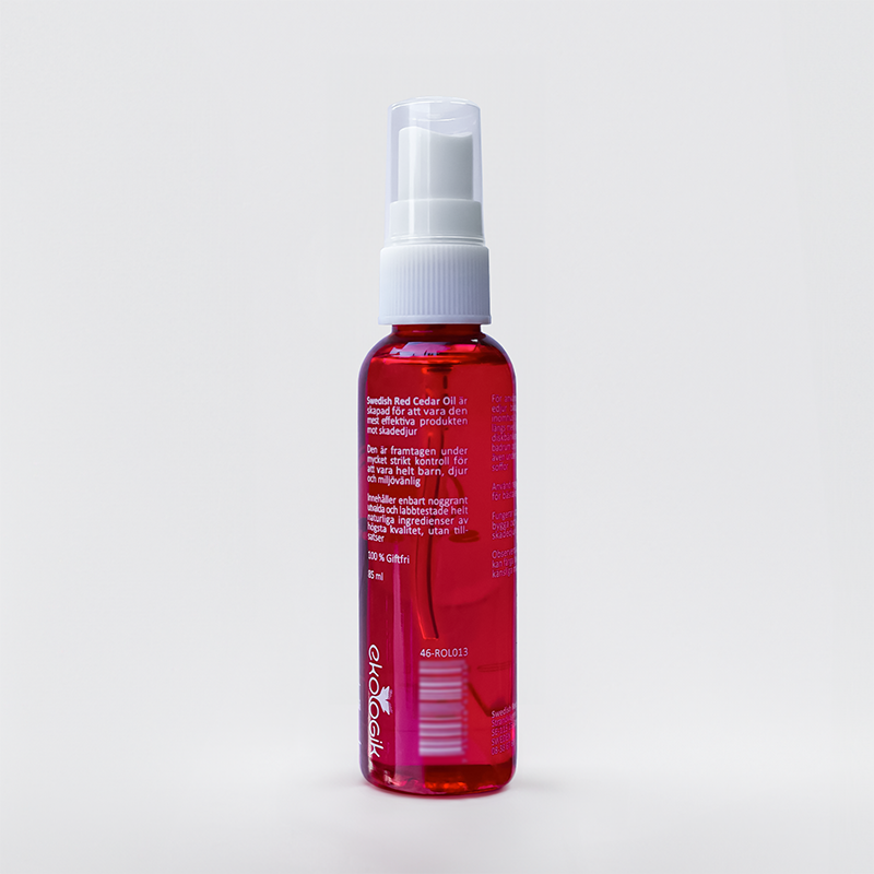 Swedish Red Cedar Oil™ Rödcederolja 85 ml Spray - Rödceder.se | Effektiv Skadedjursbekämpning - ROL 015