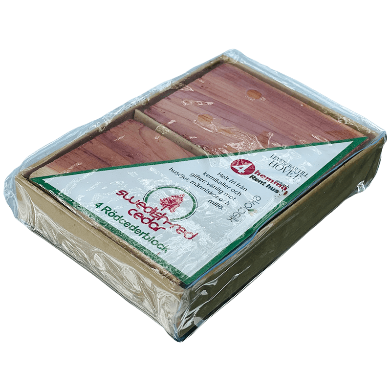 Rödcederblock Handgjorda 4 st - Rödceder.se | Effektiv Skadedjursbekämpning - RCD 014