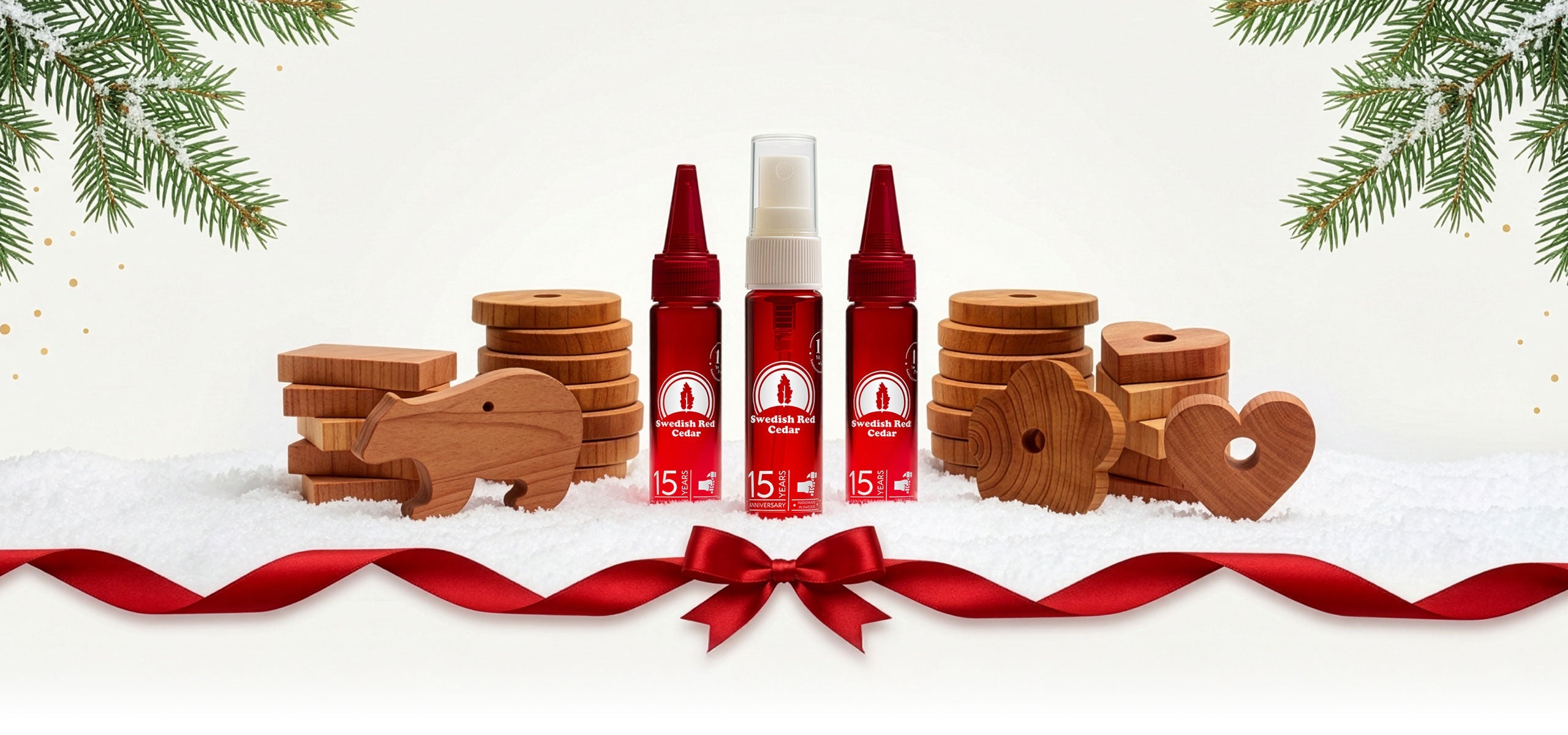 Julpaket i rödceder