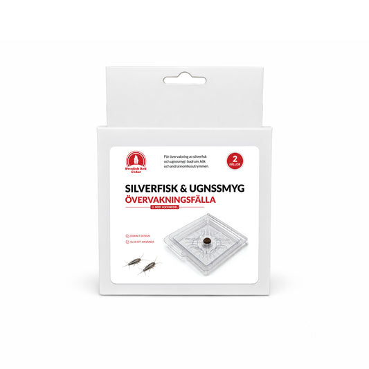 Silverfiskfälla med Lockmedel – Swedish Red Cedar™